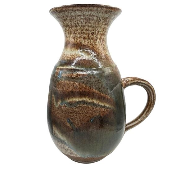 Lunt Signed Stoneware Pottery Pitcher - Picture 1 of 8